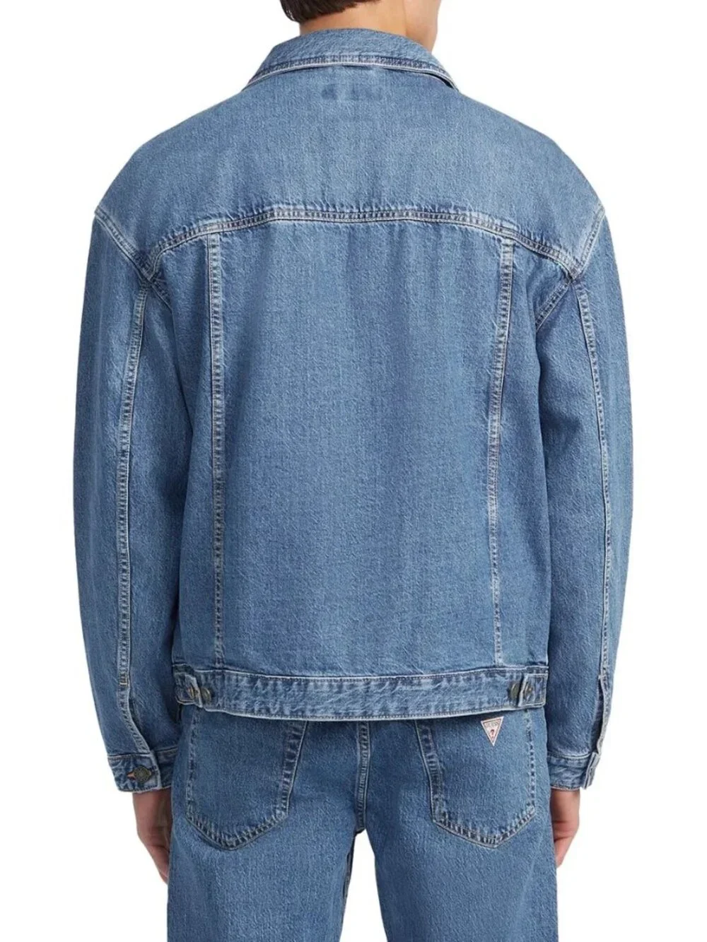 Thunder Trucker Jacket Size 2XL Blue 100% Cotton Front Pockets Button Down